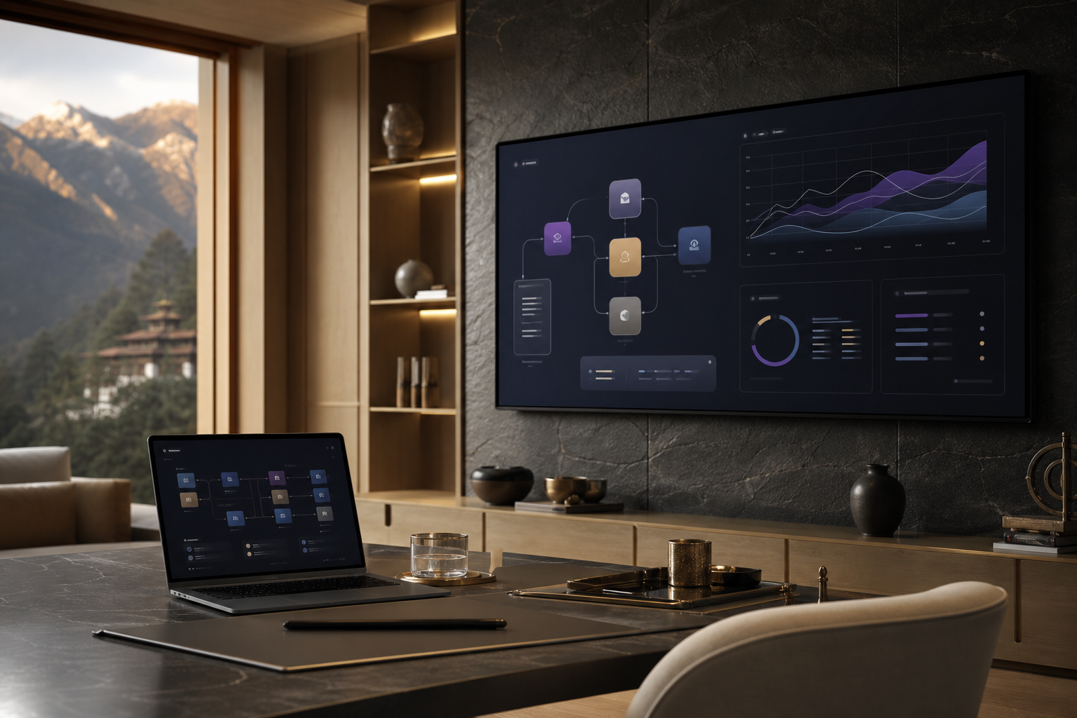 Premium operations dashboard and workspace